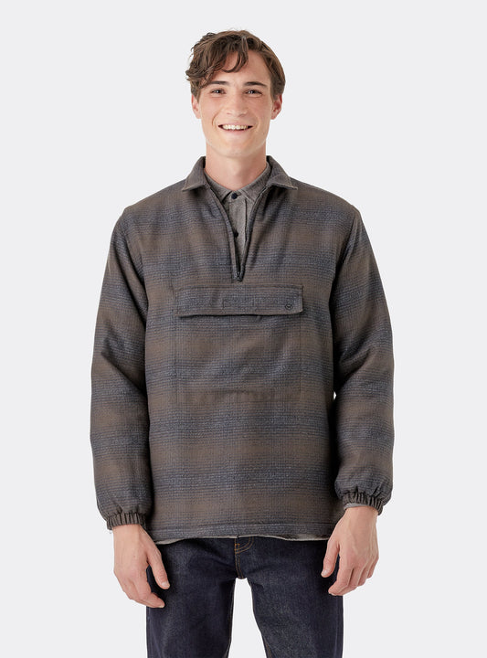 Noah Sweat Half Zip Hoodie Cinzento