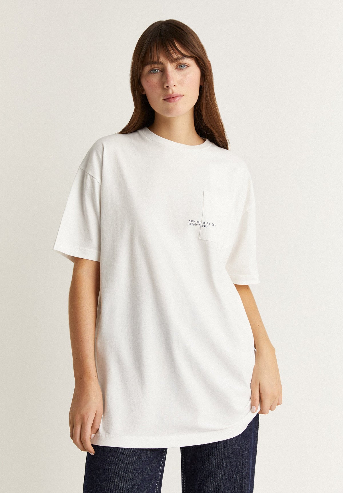 T-shirt avec poche et imprimé