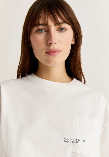 T-shirt avec poche et imprimé