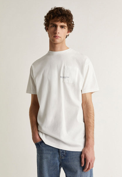 T-shirt avec poche et imprimé