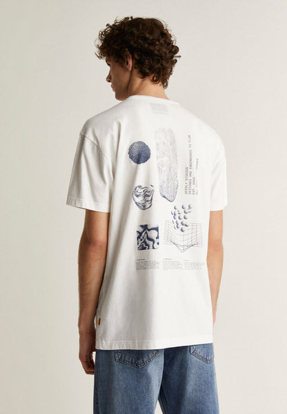 T-shirt avec poche et imprimé